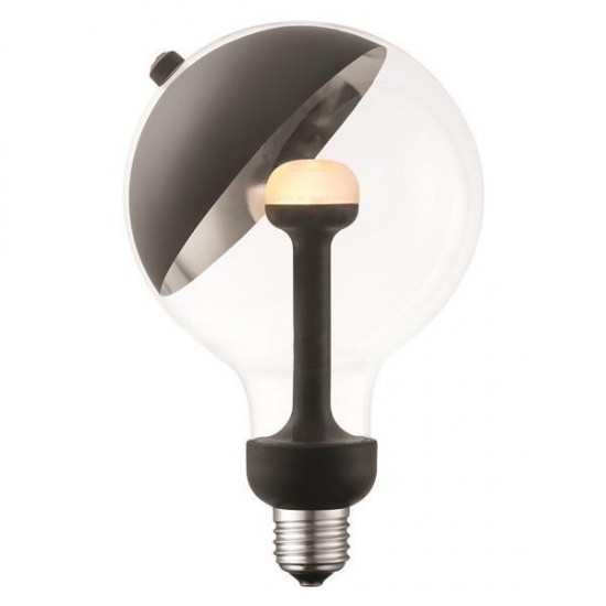 ΛΑΜΠΑ LED "MOVE ME" ΓΛΟΜΠΟΣ G120 E27 5,5W 2700K 220-240V ΜΑΥΡΟ/ΑΣΗΜΙ ΛΑΜΠΑ LED "MOVE ME" ΓΛΟΜΠΟΣ G120 E27 5,5W 2700K 220-240V ΜΑΥΡΟ/ΑΣΗΜΙ