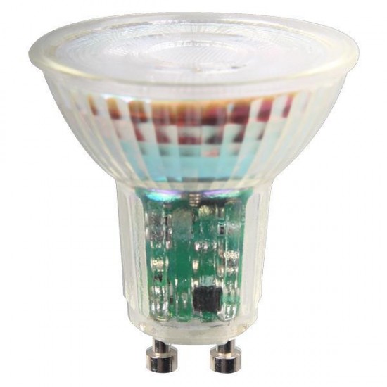 ΛΑΜΠΑ LED GU10 5.5W 6500K 38° 220-240V DIMMABLE ΓΥΑΛΙ ΛΑΜΠΑ LED GU10 5.5W 6500K 38° 220-240V DIMMABLE ΓΥΑΛΙ