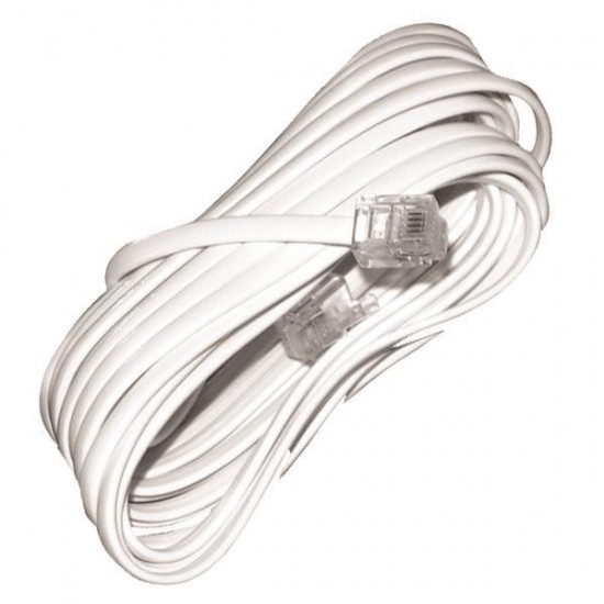 ΠΡΟΕΚΤΑΣΗ ΤΗΛΕΦΩΝΟΥ A.T. ΛΕΥΚΗ 3m 6P4C Rj11 ΠΡΟΕΚΤΑΣΗ ΤΗΛΕΦΩΝΟΥ A.T. ΛΕΥΚΗ 3m 6P4C Rj11