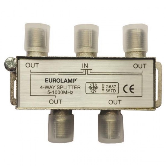 ΔΙΑΚΛΑΔΩΤΗΣ TV ΜΕΤΑΛΛΙΚΟΣ ΤΥΠΟΥ F 1/4