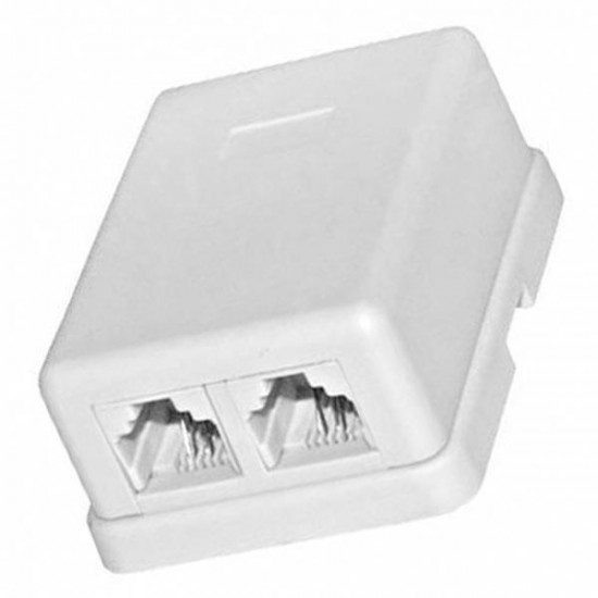 ΠΡΙΖΑ ΤΗΛΕΦΩΝΟΥ ΕΞΩΤΕΡΙΚΗ A.T. ΔΙΠΛΗ ΑΥΤΟΚΟΛΛΗΤΗ 6P4C Rj11 ΠΡΙΖΑ ΤΗΛΕΦΩΝΟΥ ΕΞΩΤΕΡΙΚΗ A.T. ΔΙΠΛΗ ΑΥΤΟΚΟΛΛΗΤΗ 6P4C Rj11