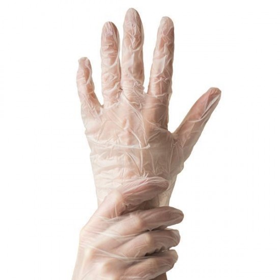 ΓΑΝΤΙΑ ΒΙΝΥΛΙΟΥ ΜΙΑΣ ΧΡΗΣΗΣ ΧΩΡΙΣ ΠΟΥΔΡΑ ΔΙΑΦΑΝΑ ΜΕΓΕΘΟΣ L 100ΤΕΜ