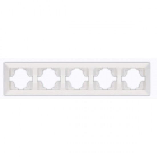 ΠΛΑΙΣΙΟ 5 ΘΕΣΕΩΝ ΛΕΥΚΟ ΟΡΙΖΟΝΤΙΟ